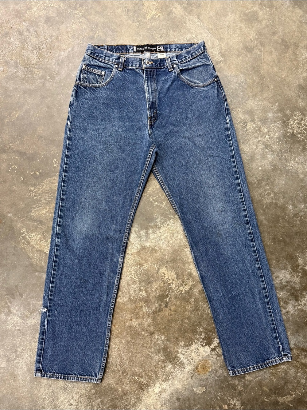 Vintage 90s Levis SilverTab Straight Loose Baggy Jeans 36x36 USA - Picture 11 of 11